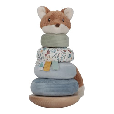 Little Dutch 8922 FSC Holz Ring Stapelturm Fuchs - Forest Friends blau im Sale
